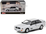 AUDI QUATTRO SILVER 1/64 DIECAST MODEL CAR BY SCHUCO & TARMAC T64S-025-SL