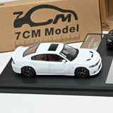 1:64 White SRT Hellcat Diecast Model Car with Opening Hood