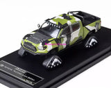 GCD 1:64 Camo Tacoma Pickup Truck Snow Edition Sports Model Diecast Metal Car