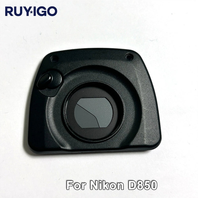 Black viewfinder eyepiece cover cap with round center for Nikon D850