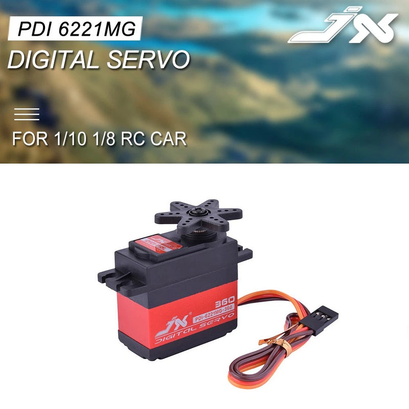 JX 20KG High Torque Digital Servo 360 Degree for 1/10 1/8 RC Car Boat Helicopter