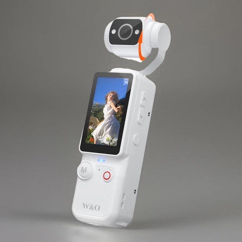 W&O Q7 Handheld CCD 66MP HD Digital Camera, Gimbal Head W/ Box USB Cable Strap