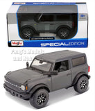 Ford 2021 Bronco Badlands 1/24 Scale Diecast Model  - Maisto - Dark Grey w/ BOX