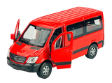 WELLY MERCEDES-BENZ SPRINTER TRAVELINER RED 1:34 NEW METAL DIE CAST MODEL IN BOX
