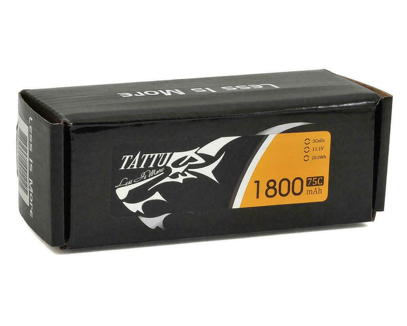 Tattu 1800mAh 75C 3S 11.1v RC Airplane Drone Lipo Battery Pack With XT60 Plug Battery