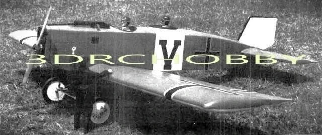 Junkers J-10 60" WS Model RC Airplane Kit Laser Cut Balsa Ply Short Kit + Plans