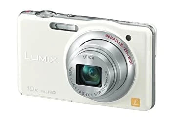 Panasonic Lumix SZ7 Compact Digital Camera 10x Optical Zoom White From Japan