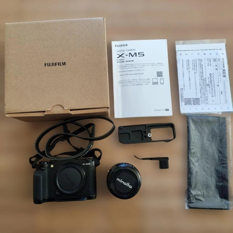 FUJIFILM X-M5 Mirrorless Camera with MINOLTA Lens and Accessories Bundle