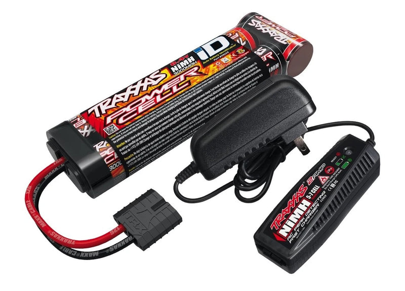 Traxxas Battery/Charger Completer Flat Pack with 2-amp Fast Charger and 8.4V