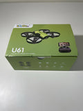 Kids camera drone in retail box, yellow and black U61 with remote controller