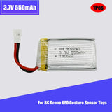 902240 550mAh 3.7V LiPo Battery XH2.54 Plug For RC Drone UFO Gesture Sensor Toys Battery