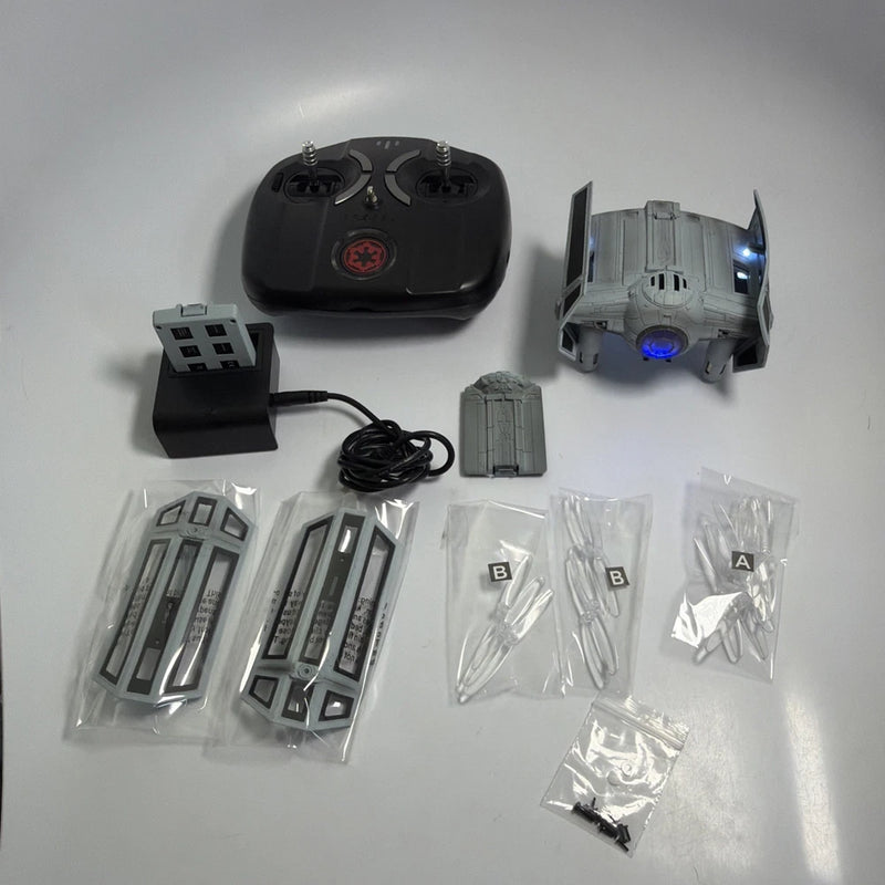 Star Wars Tie Fighter Propel X1 drone kit with remote, body parts, cables, hardware