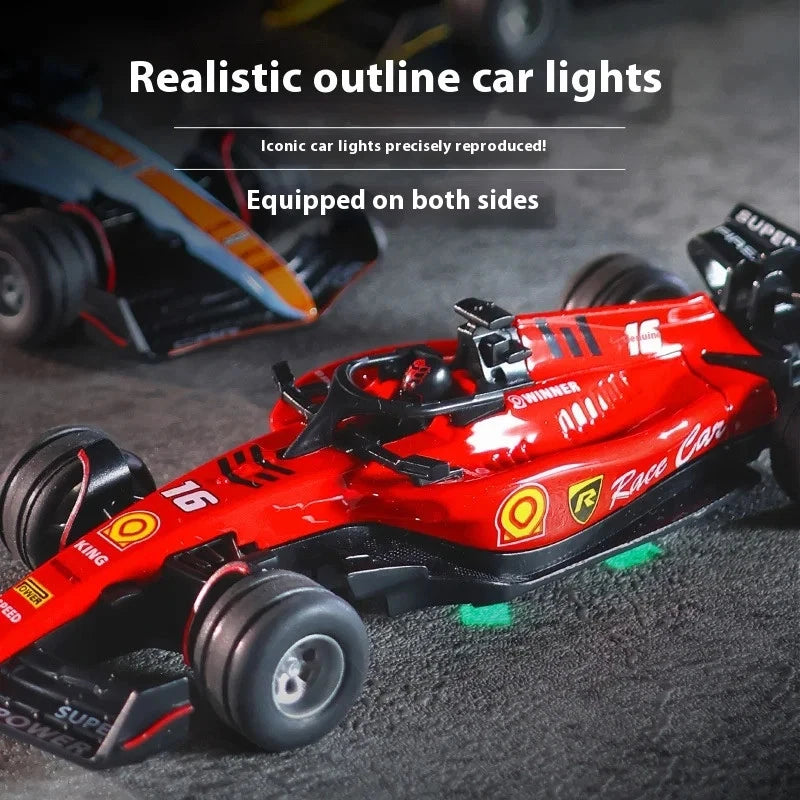 1:64 Mini Alloy RC Car Adjustable Lights Formula Racing Model 2026 Childrens car