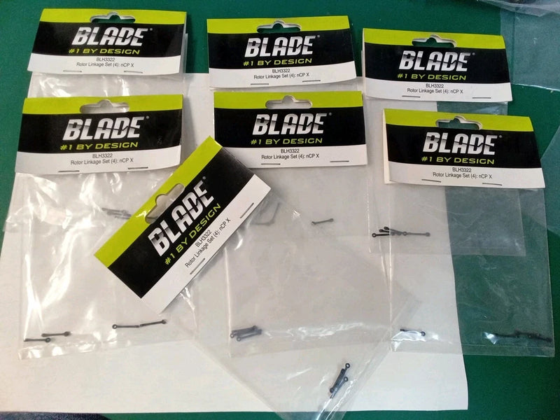 LOT OF 7 BLADE BLH3322 ROTOR LINKAGE SET nPC X RC HELICOPTER