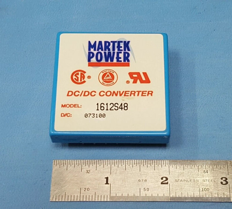 DC/DC Converter , 1612S48, MARTEK POWER, INPUT : 48V-405 mA, OUTPUT: 12V-1300mA