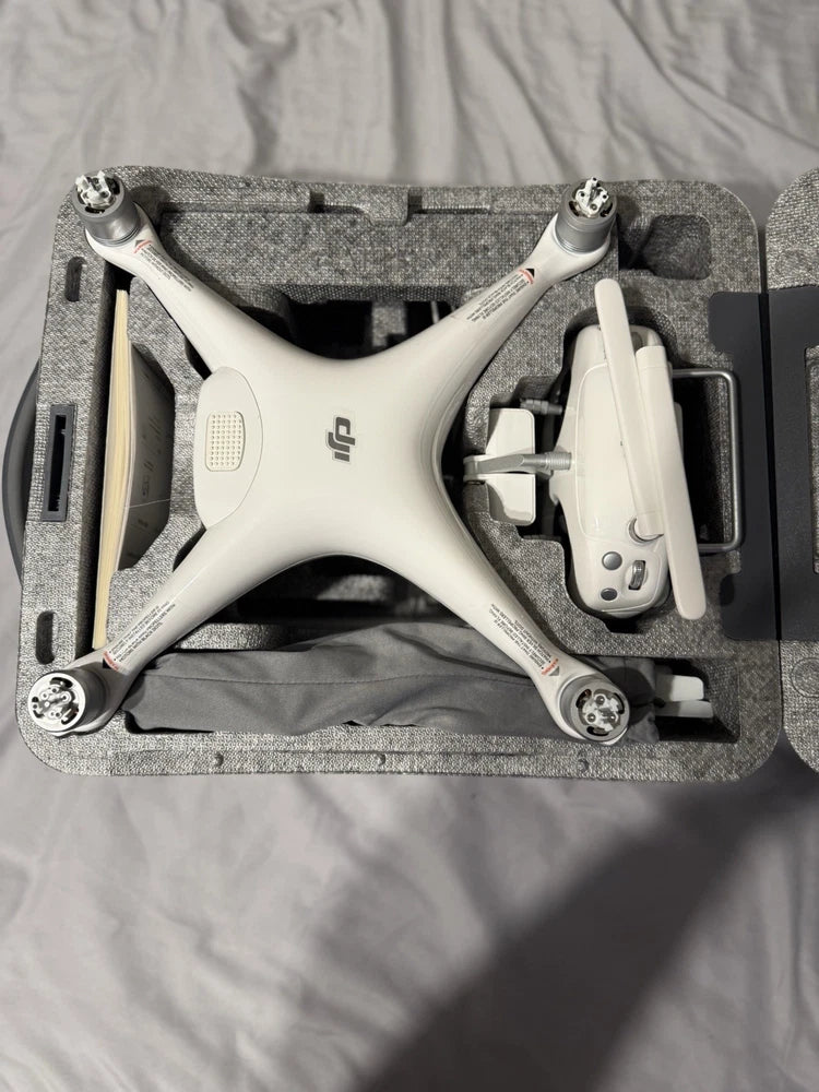 DJI Phantom 4 Drone Camera GPS Remote Controller Propellers Charger