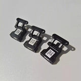DJI Agras remote RTK adapter, black metal brackets with QR labels