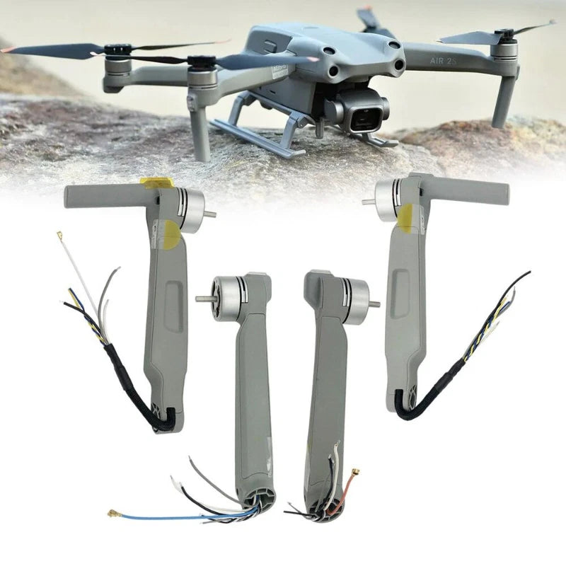 DJI Mavic Air 2S front/rear motor arms, left and right, with motor wiring