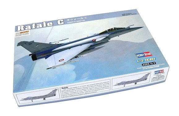 HOBBYBOSS 1/72 Rafale C aircraft model kit box with jet artwork