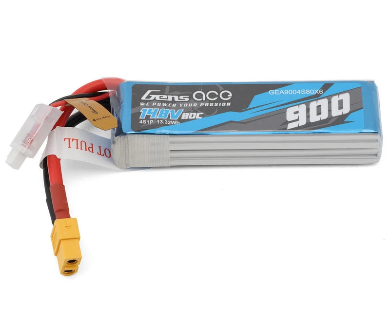 Gens Ace 4S 80C Stick LiPo Battery (14.8V/900mAh) w/XT60 Connector Battery