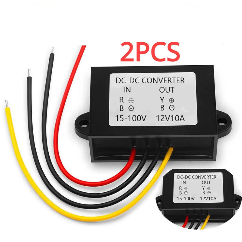 2PCS DC 15V-100V Buck To 12V 10A 120W Power Supply Converter Regulator Module