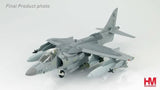 Gray AV-8B Harrier II USMC 1:72 scale aircraft model with landing gear extended
