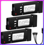3Pack 500mAh 3.7V Lipo Battery for Eachine E58 L800 JY019 S168 Drone X Pro RC US