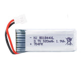 3.7V 520mAh 25C Li-Po Rechargeable Battery For RC Aircraft Model JST Plug Battery