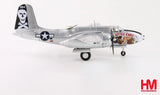 Gray and white WWII fighter aircraft model with USAAF insignia and Little Chief nose art