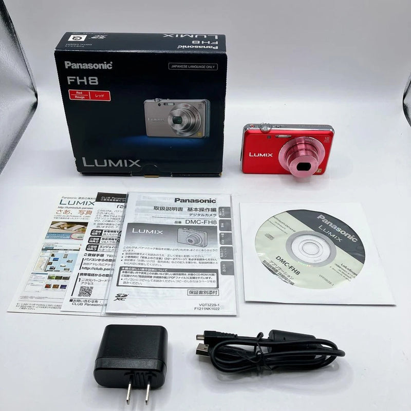 Panasonic LUMIX FH8 Red Compact Digital Camera Tested [No English Menu] Japan