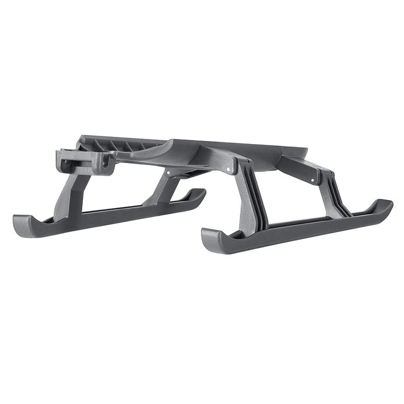 Drone landing gear protector stand, gray plastic with curved support legs