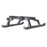 Drone landing gear protector stand, gray plastic with curved support legs