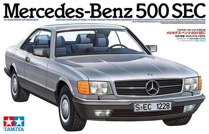Tamiya 24029 Mercedes-Benz 500 SEC 1/24 Scale Plastic Model Kit