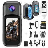 OBEST Mini Body Camera 128GB, 1080P Thumb Size Action Camera with 1.5inch LCD...