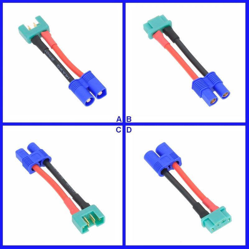 MPX Multiplex to EC3 14AWG 2inchs Cable Adapter For RC LiPo NiMH Battery FPV UAV