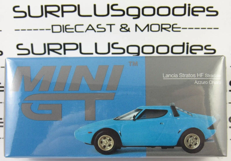 2024 Mini-GT Overseas Box Edition LANCIA STRATOS HF STRADALE Azzuro Chiaro #624