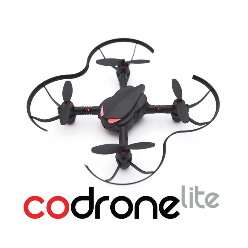 Robolink CoDrone Lite programmable coding drone with four propellers and front LED