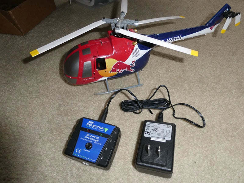 Blade Red Bull 130X RC Radio Control Helicopter with Power Supply and Charger