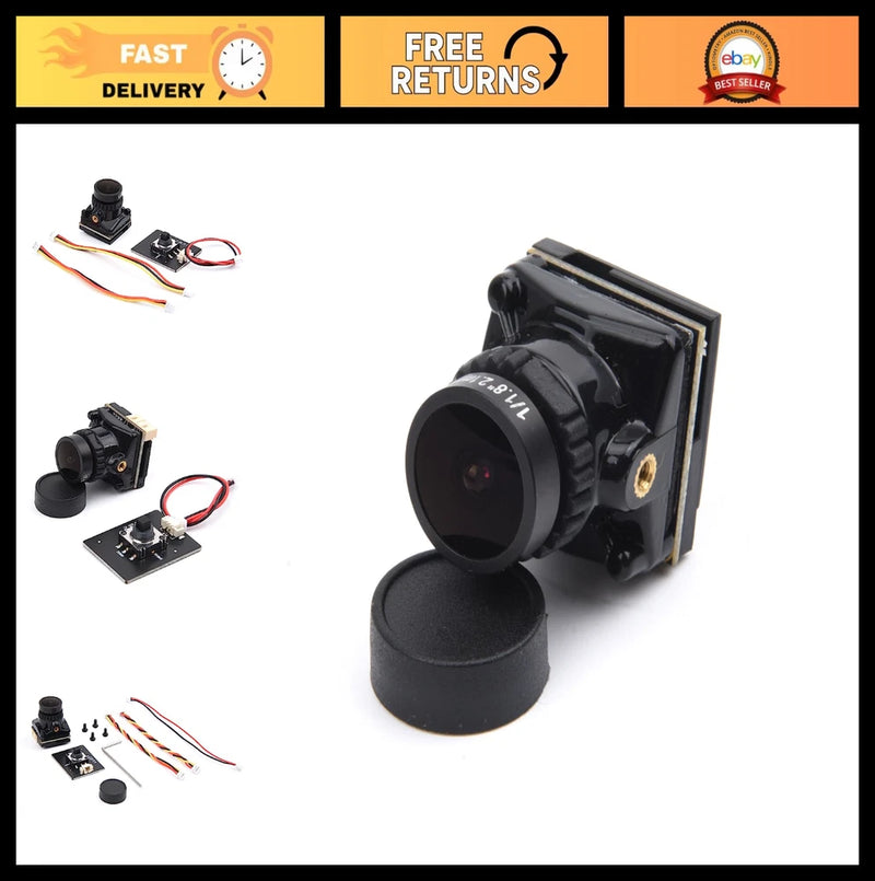 1800TVL FPV Camera Mini 2.1mm Lens 1/1.8 for RC Racing Drone - OSD Adjustable, P
