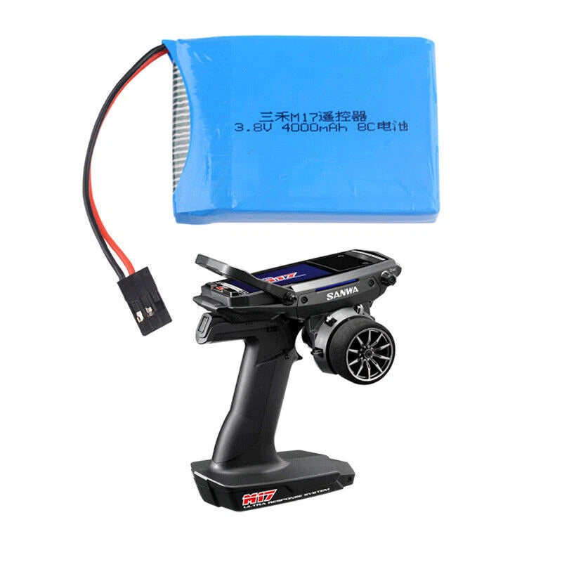 3.8V 4000mAh lipo Battery Futaba plug for SANWA MT44 M17 RC RC Transmitter Radio Battery