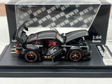 6Pcs FG 1:64 Black RWB 930 Sports Full Open Model Diecast Car Collection
