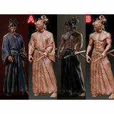 1/87 1/64 1/43 Samurai swordsman Scene Miniatures Figures Doll For Car model Toy