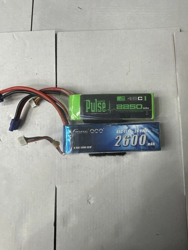 2X Gens Ace 2200mAh 35C 11.1V HardCase G-Tech 3S Lipo Battery IEC2 For RC Car US