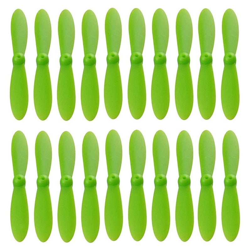 20pcs Propellers Airscrew Replace For  CX 10 Drone Accessory Green