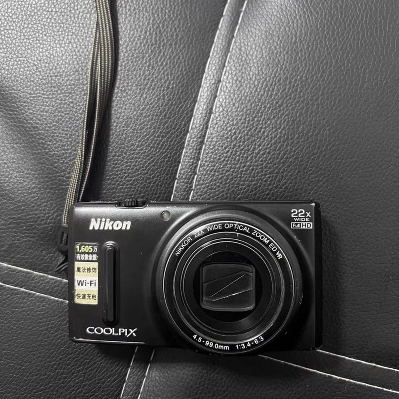 Nikon Coolpix S9600 16MP Digital Camera - 22x Zoom & WiFi w battery charger