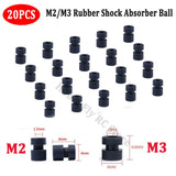 20x M2/M3 RC Rubber Shock Absorber Ball for F3 F4 F7 Flight Controller FPV Drone