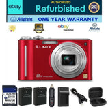 Panasonic Lumix DMC-ZS7 12.1MP Red Digital Camera Bundle ?eBay Refurbished VG