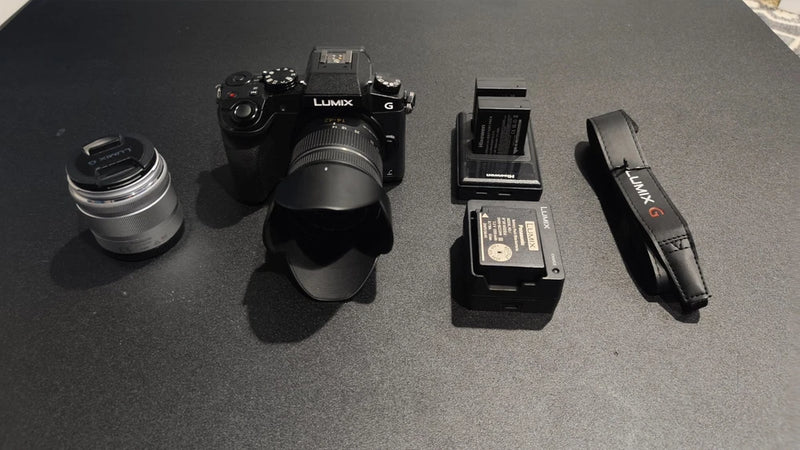 Panasonic LUMIX G7 4K Digital Camera with 2 Lenses + Extra batteries!