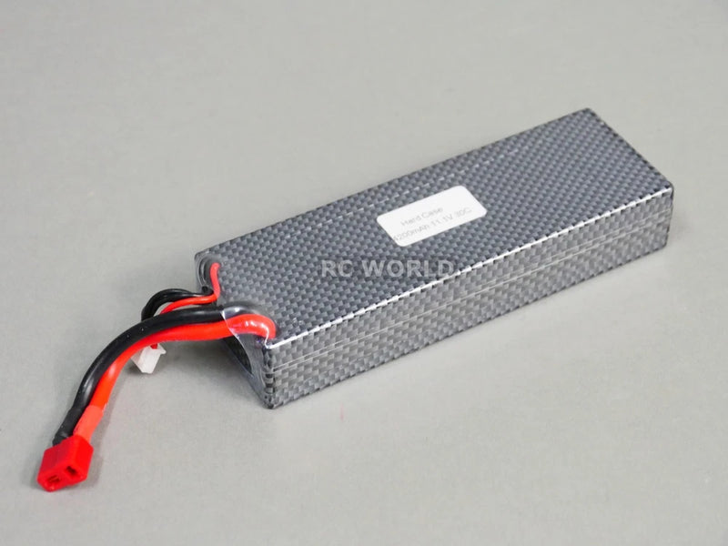 Lithium battery pack with hard case, Deans connector and red/black leads