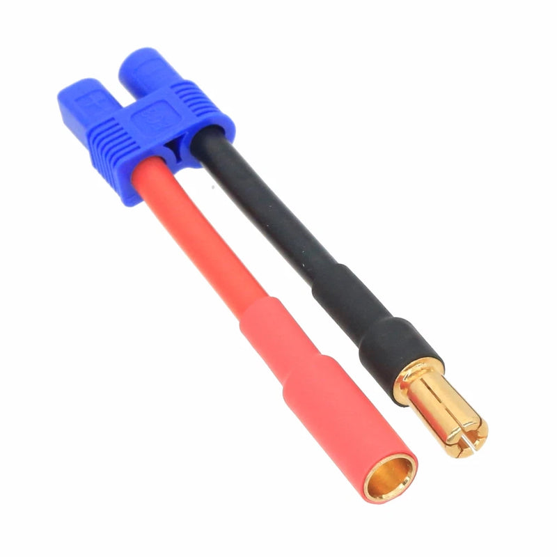 EC3 Female to HXT 5.5mm Male-/Female+ cable 12AWG 5CM wire For Battery Toy FPV